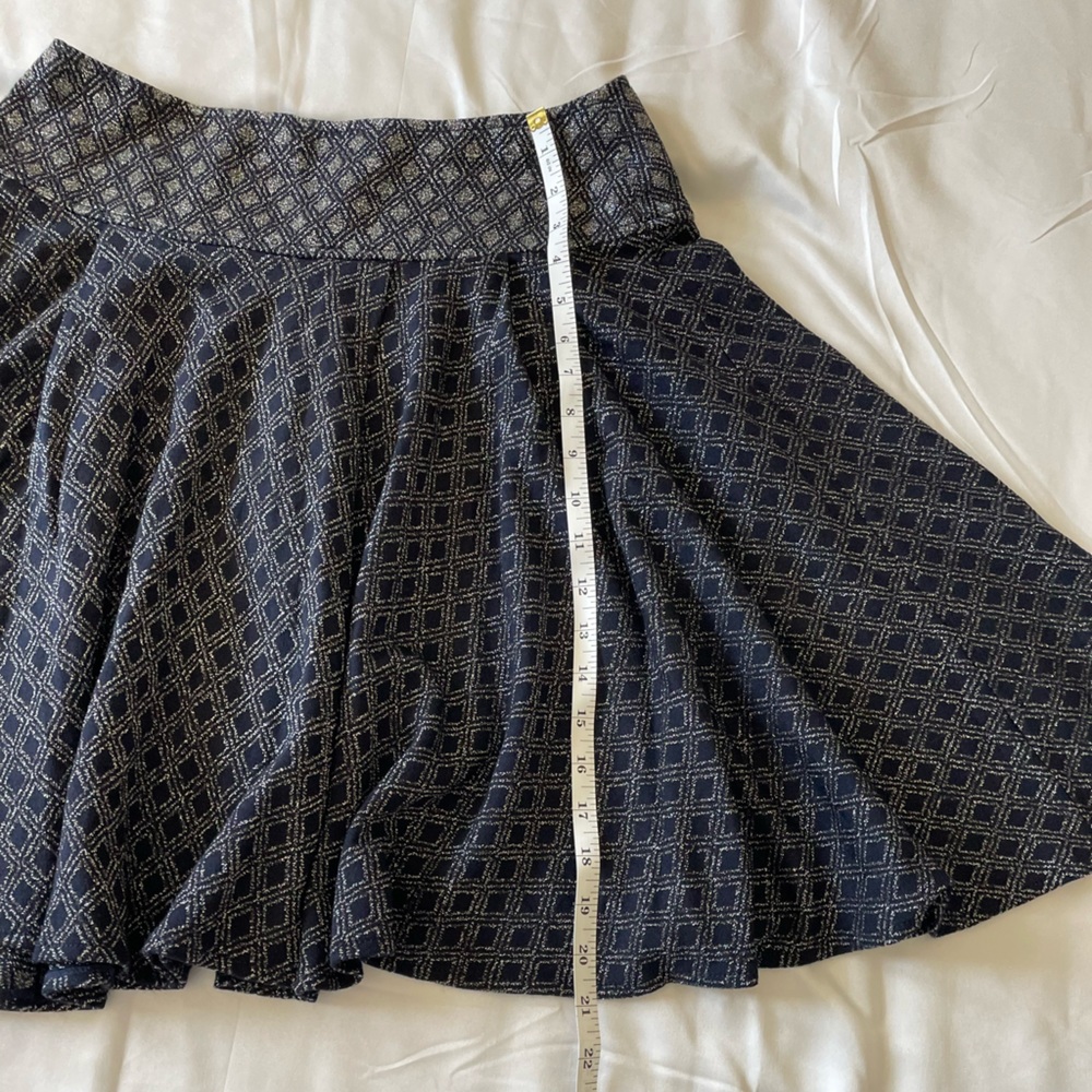 ST.JOHN MINI SKIRT SIZE 4 BLACK/SILVER - Picture 6 of 6